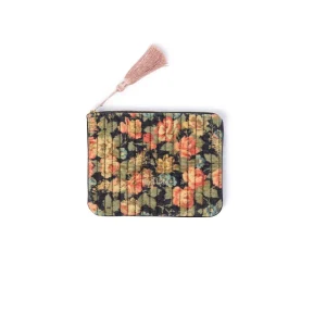 Zipper Pouch Velvet Night Garden