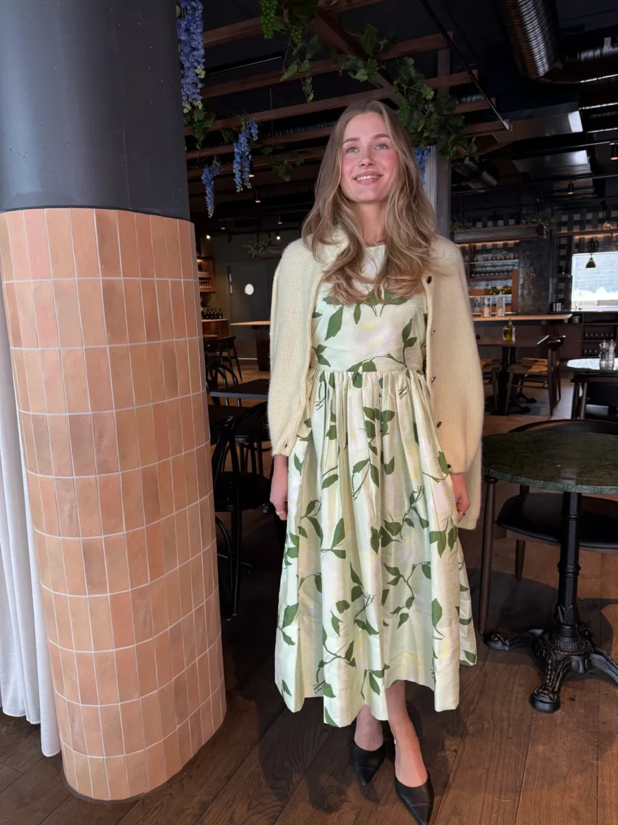 Taffeta Midi Dress Soft pastel - Image 5