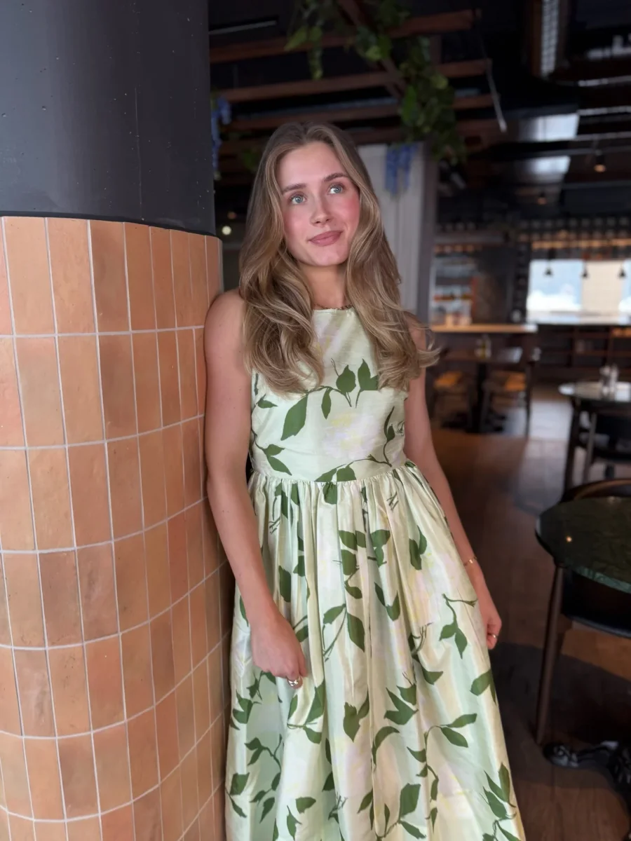 Taffeta Midi Dress Soft pastel - Image 4