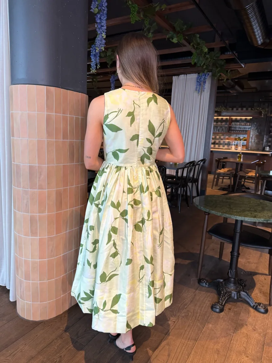 Taffeta Midi Dress Soft pastel - Image 3