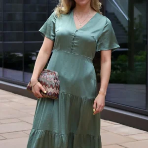 Shana-M Quill Dress Agave Green