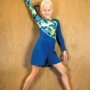 Catsuit | NS-193 Dark Blue / Geometric