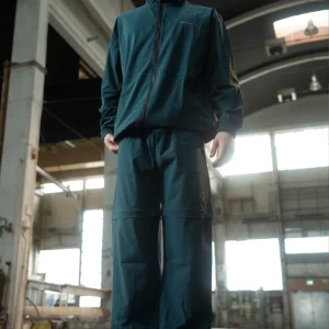 Tech zip-off-bukse | Unisex Petroleumsblå