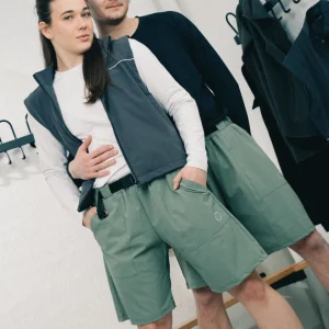 Tech belteshorts | Unisex Dusty green