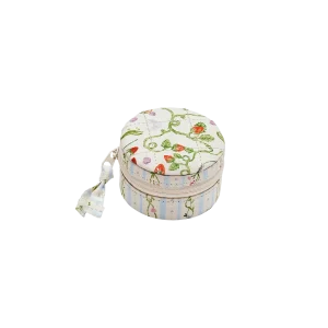 Round Jewelry Box - Small Garden Magic Ivory