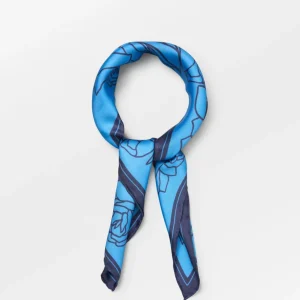 Stencia Tulip Sia Scarf Azure Blue