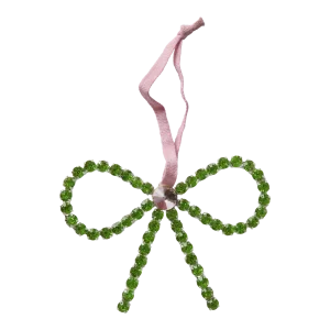 Christmas Gem Stone Ornament Green