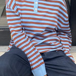 Adanne Stripe Polo Stripe Blue Stripe