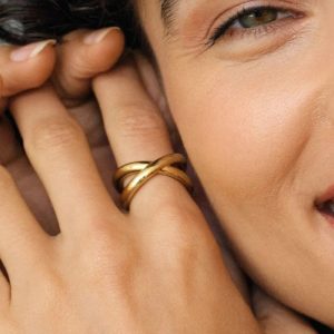 Alexa Ring L Gold