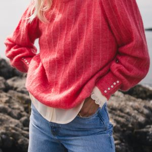 Amalie Puff Pullover Tea Rose