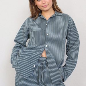Andersen Shirt Salvie Stripe
