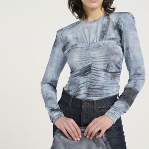 AreenGZ Blouse Blue Denim