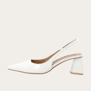 BIAMaralyn Slingback Patent Offwhite