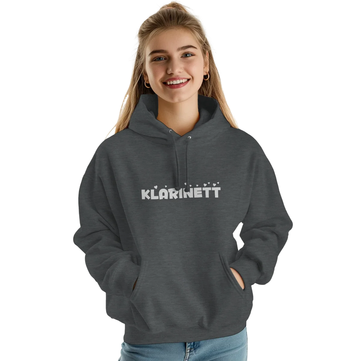 Klarinett - Premium unisex pullover hoodie | JustHoods JH001 - Image 3