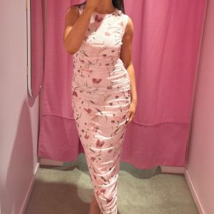 Corilina Artist Mesh Dress Light Pink