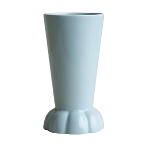 Flora Vase Shiny Light Blue