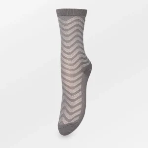 Mina Glitter Sock Smoked Gray