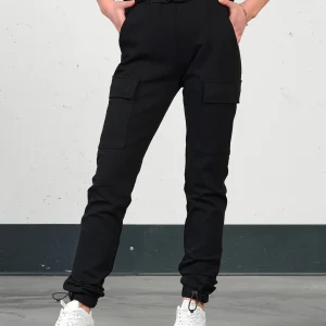 Soft cargo pant (m/belte) - Black