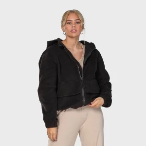 Fleece zip jacket - Black