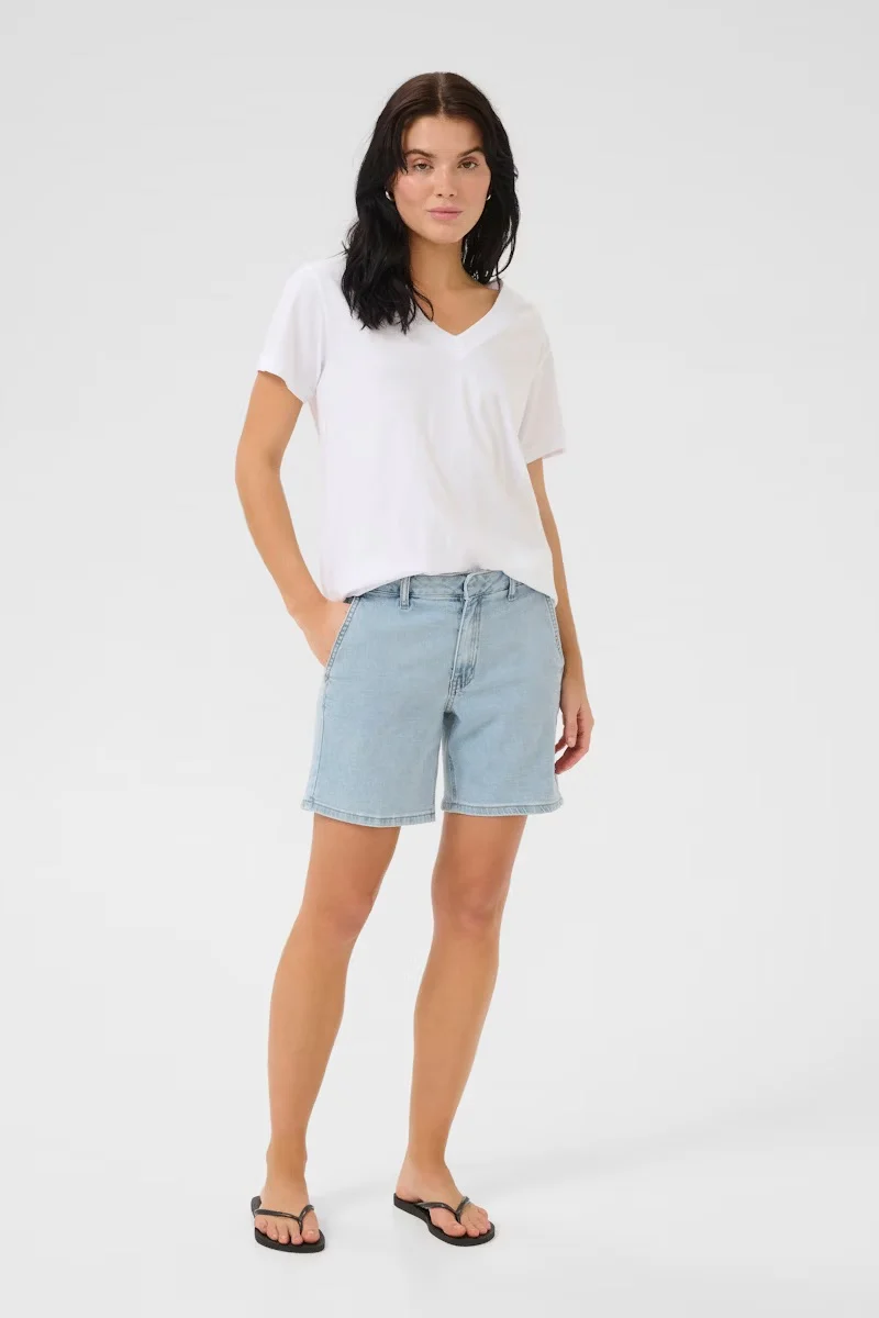 LaraMV 115 Shorts Light Blue Wash - Image 3