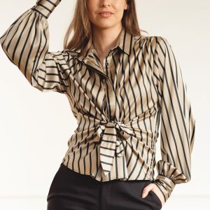 Lee Shirt Tan Stripe