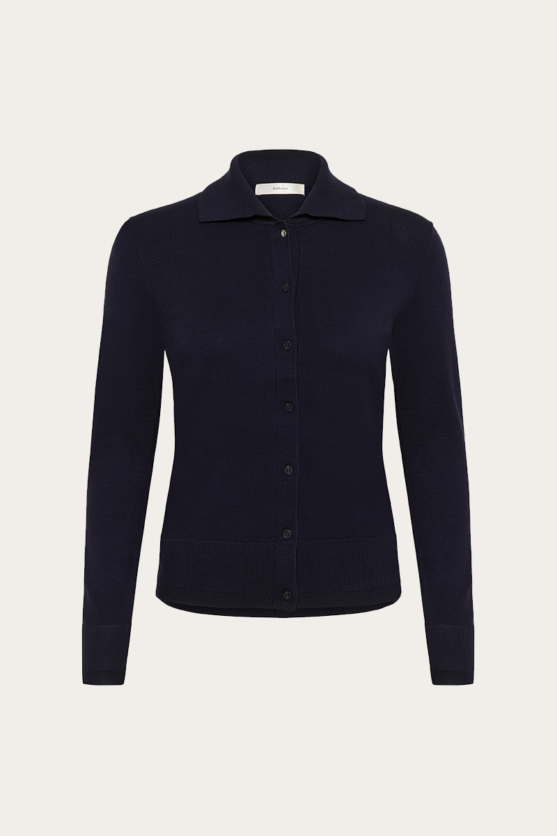 MikoIW Core Cardigan Blue Marine - Image 2