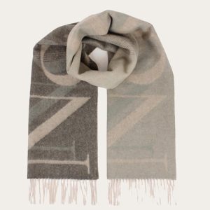 River Logo Lammeullskjerf Oliven