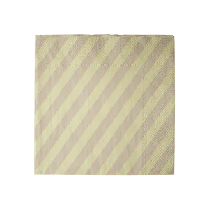 Napkin Stripe Yellow