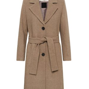 ZorahIW Classic Coat Sandy Grey Melange